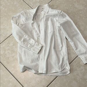 GAP Kids Classic White Button-Down Shirt